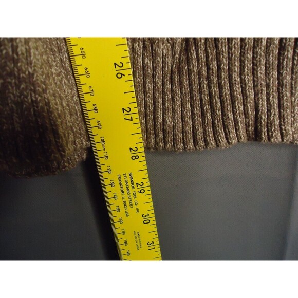 Tricots St Raphael Pullover Sweater Mens XL Brown Quarter Zip Sherpa Collar - Picture 7 of 8